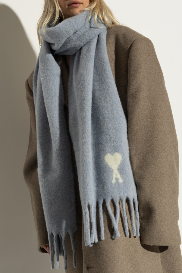 Ami Alexandre Mattiussi Scarf with logo | Men's | Vitkac